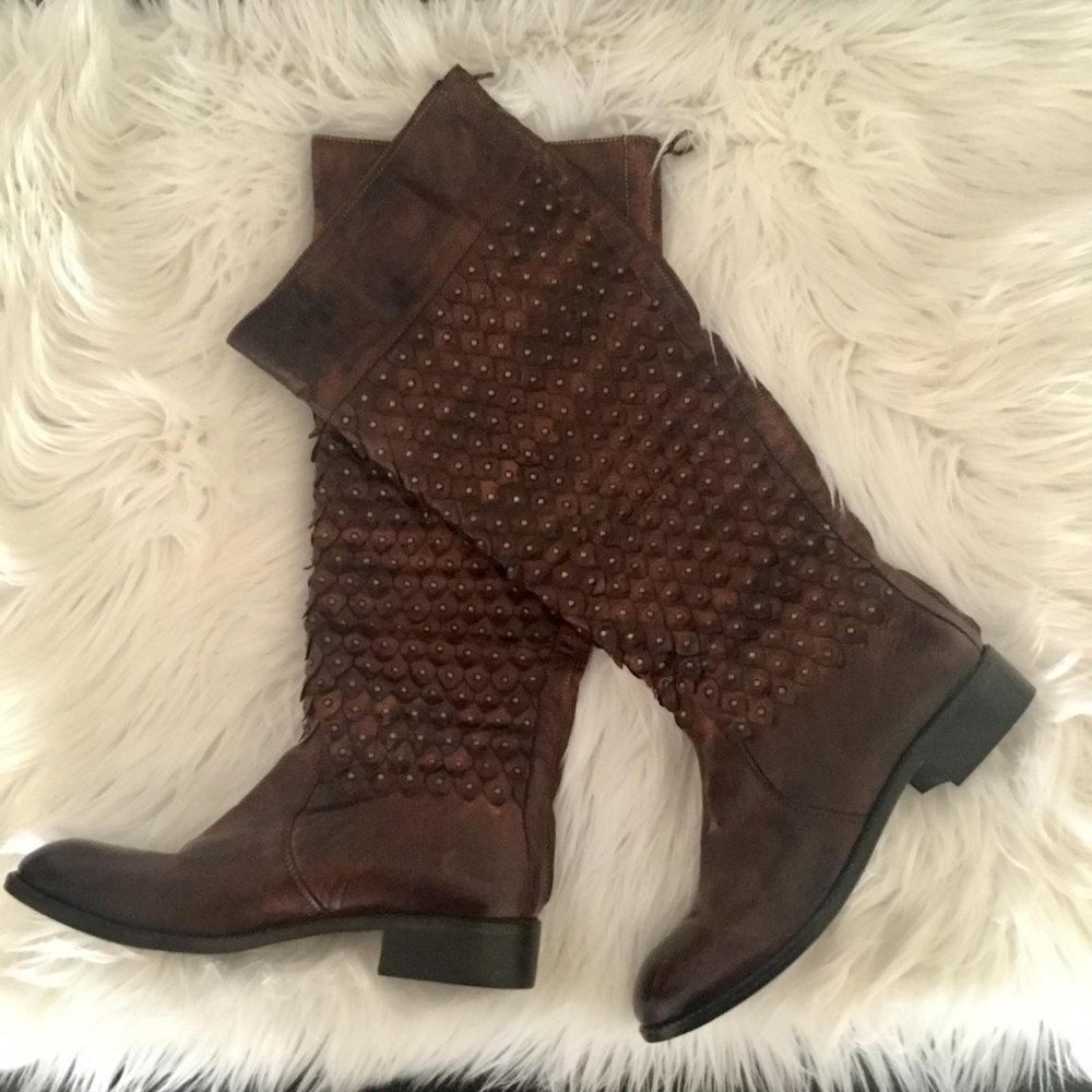 Area Forte Studded Fishscale Boots